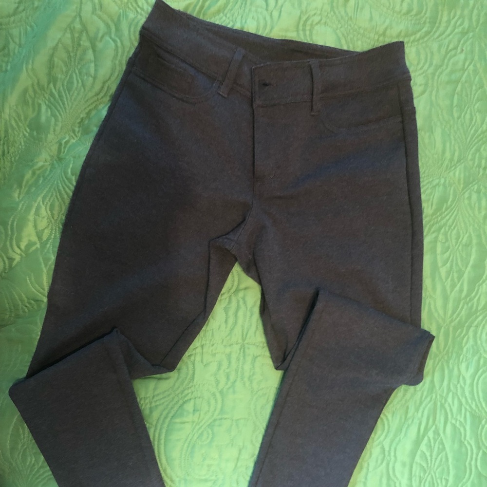 Grey stretch pants